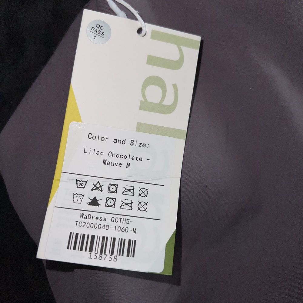 Halara Everyday Dress- Euphoria Lilac Chocolate Mauve Size Medium New with tag - Picture 7 of 9